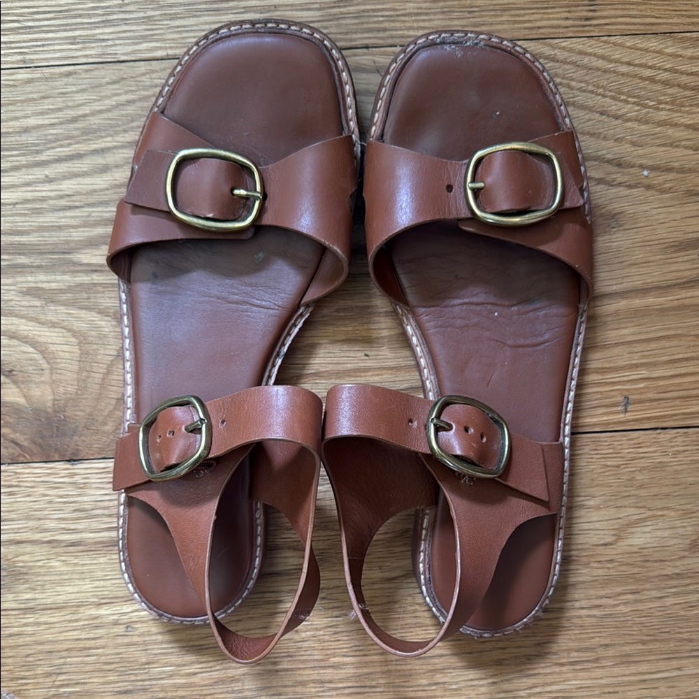 Everlane Brown Leather Sandals